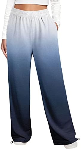 ZDFER 2022 מכנסי טרנינג לנשים חדשים הדפסת שיפוע סינץ 'תחתון מותניים גבוהות חדר כושר ספורט מכנסי מכנסיים מכנסיים מכנסיים מכנסיים