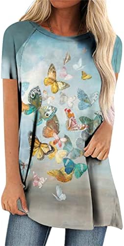 חולצות ארוכות לנשים ללבוש עם חותלות סנט פטריק טיז גרפי של סווטשירט טוניקה של שרוול ארוך