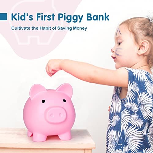 Magibx Piggy Bank צעצועים ל -2 3 מתנות לילדות בת 4, בנק חיסכון בכספי מטבע עבור צעצועים פעוטות בגיל 1-2-4, מתנות ליום הולדת לחג המולד למתנות