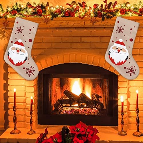 גרבי מתנות ממתקים גרביים מותאמים אישית לקישוטים לחג המולד קישוטי בית חג המולד ואביזר מסיבות לילדים עונת החג המשפחתית תפאורה עץ חג המולד