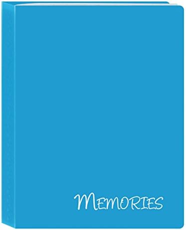 אלבומי תמונות פיוניר I-46M/BL 36 כיסים מחזיקים זיכרונות מיני אלבום תמונות, כחול, 4 x 6