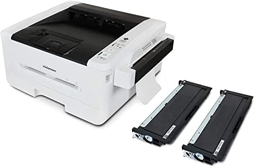מדפסת לייזר/מכונת צילום, מדפסת משרד ומכונת צילום מונוכרום למחשב ולמק, מזין מסמכים אוטומטי 250 עמודים , 2 מחסניות טונר חלופיות
