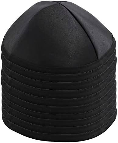 Ateret Judaica Yarmulke לגברים ולבנים 40 חבילות סאטן כיפה כובע, מידה 19 סמ, כובע ימקה יהודי