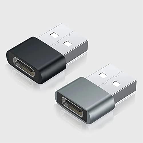 USB-C נקבה ל- USB מתאם מהיר זכר התואם למכשירי Skoda 2020 Kamiq שלך למטען, סנכרון, מכשירי OTG כמו מקלדת, עכבר, רוכסן, GamePad, PD