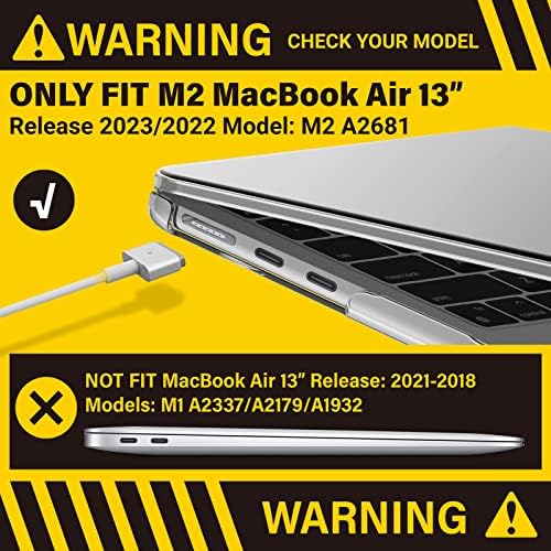 IBENZER תואם למארז החדש 2023 2022 MacBook Air 13 אינץ