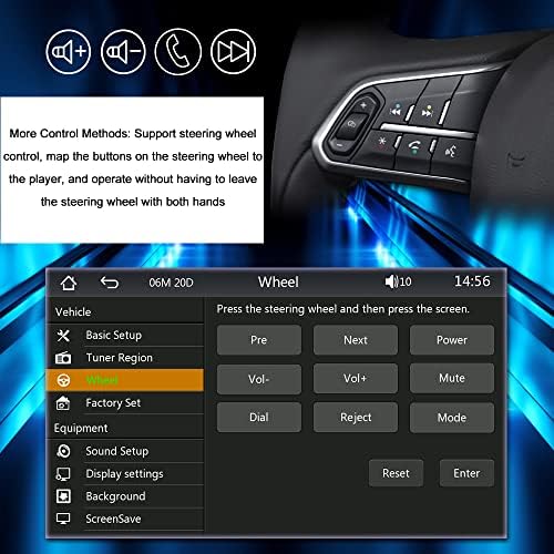 סטריאו לרכב Xixian, סטריאו מכונית 7 אינץ 'MP5 נגן BT FM/AM מקלט רדיו עם Carplay Android Auto תמיכה