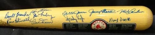 רד סוקס רב -חתימה יום השנה של החלום הבלתי אפשרי עטלף JSA XX07654 - עטלפי MLB עם חתימה חתימה