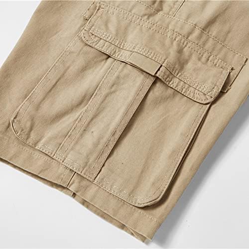 מכנסיים קצרים לגברים קרבי מטען מזדמנים כותנה כותנה עיוותה אימון קצר מכנסיים שטופים מכנסיים קצרים עם כיס