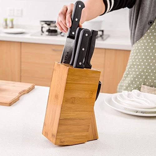 עץ סכין מחזיק סכיני אחסון מדף מדף עץ סכין בלוק סטנד אחסון תיבת מיכל ארגונית מטבח אביזרי סכין בלוק