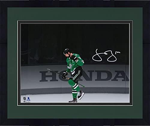 מסגר ג'יימי בן דאלאס סטארס חתימה על חתימה של 11 x 14 חגיגת שער תצלום זרקור - 14 של מהדורה מוגבלת של 21 - תמונות NHL עם חתימה