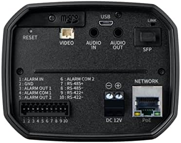 Hanwha Techwin XNZ-6320 2MP WDR WDR מצלמת תיבת רשת עם 4.44-142.6 ממ אופטי 32X זום, זום דיגיטלי 32X, RJ45 חיבור