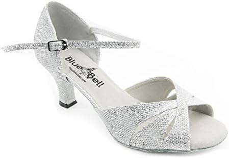 נעלי Bluebell בעבודת יד עם אולם נשפים של סלסה לחתונה נעלי ריקוד Selene 2.5 עקב - לבן