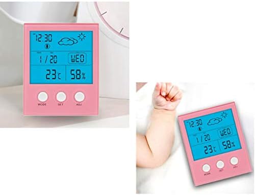 חדר מדחום אלקטרוני מדחום מדדי לחות גבוהה דיוק גדול מסך טמפרטורת מדדי לחות מקורה תינוק חדר חממה מדדי לחות
