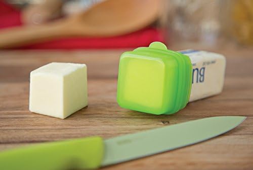 אמצעים בריאים מדידת כיסוי חמאה, 1.5 x 2 x 1.75 אינץ ', ירוק