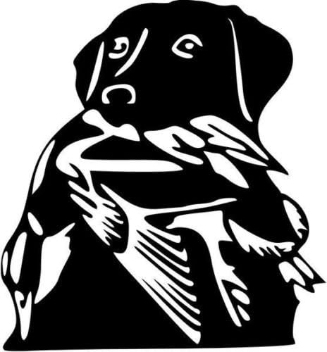 Labrador Dog Bucking Sportsman Sportsman Graphic Ruchs Window Decual מדבקה מדבקה - מדבקות ויניל חתוכות למות לחלונות, מכוניות, משאיות,