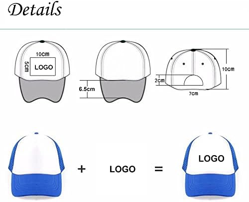 EICOO SUBLIMATION ריק פוליאסטר רשת מכסה רשת משאית כובע רשת כובע ריק 2 חבילה