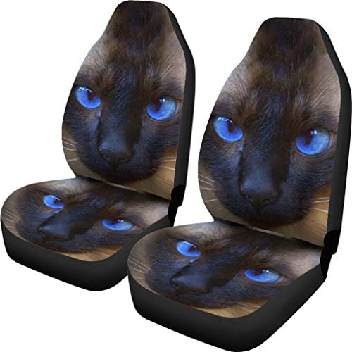כיסויי מושב מכונית של Pawlice Siamese Cat Cat