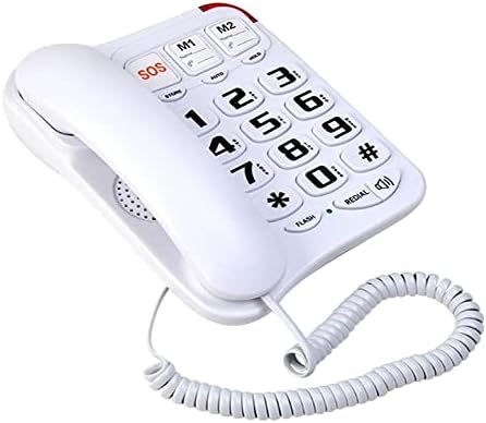 N/כפתור גדול טלפון ביתי קווית חיוג מהירות מגע אחד מחייג סיעוד טל-סיעוד לקשישים עם חירום קיר הר SOS