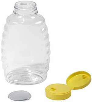 קטן ענק פלסטיק סקיפ בסגנון צנצנת דבש לסחוט בקבוק עם מכסה להעיף העליון