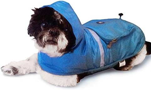 Frenchie Mini Couture כלב אטום למים מעיל גשם