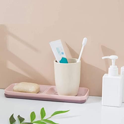 XJJZS קופסת סבון מפלסטיק סבון סבון אחסון צלחת מגש מחזיק מיכל מארז למטבח אמבטיה דלפק או כיור
