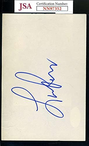 לוק פרי חתם על חתימת כרטיס אינדקס 4 על 6