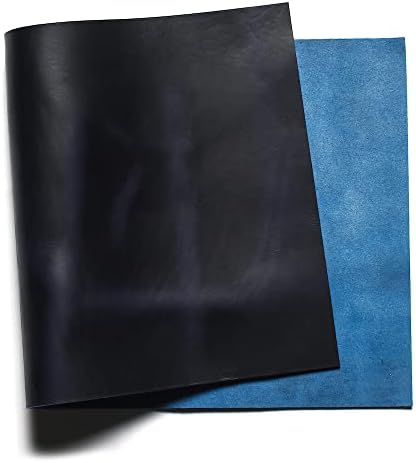 לוח עור של Horween Cavalier, כחול דיו, גדלים ומשקולות מרובות