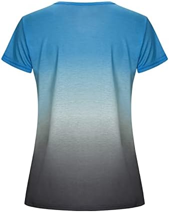 חולצות ולנטיין לנשים נשים צמרות קיץ טיז גרפי בתוספת בגדי Y2K בגדים נוחים שרוול מזדמן שרוול קצר סווטשירטים הדפסים צבע ניגודיות חולצה חולצה
