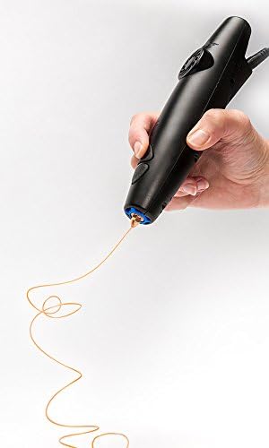 עט הדפסת תלת מימד תלת מימדי עם 50 גדילי פלסטיק, שחור
