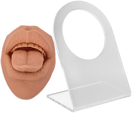 ריפוי 4 סטים רכים של גוף לשימוש חוזר קפה חלקי כלים הוראה אנושית D אימון פה לתכשיט תכשיט מודל פנים עם נוקב מזויף אבזרי גמיש סיליקון לשון