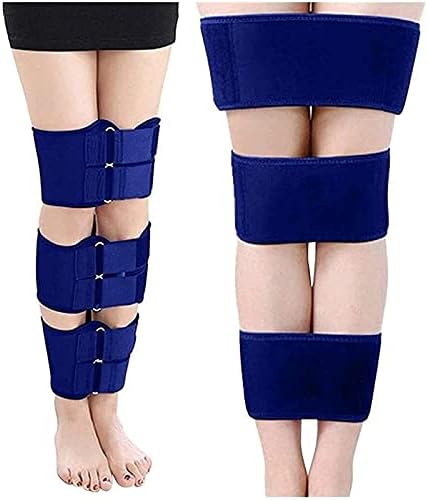 חגורת תיקון מסוג O/x סוג רגליים, ברכיים דפיקות מתכווננות valgus valgus רצועות קשת רצועות, רגליים חגורת מתקנת רגליים למבוגר, כחול