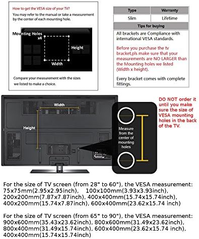 CK Global Global Profile Tilt Tilt Tilt Slacket הרכבה עם רמת רוח מובנית עבור LG TV 32 אינץ 'דגם: 32LG60.