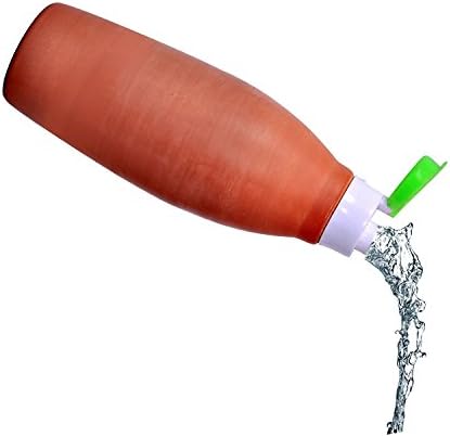 יצירתי מתנות בעבודת יד חימר טרקוטה / חימר מזוגג מים בקבוק + יוטה תיק 1000 מיליליטר בריאות יתרונות