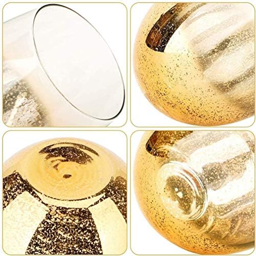 זכוכית פיכחון, 18. 6 עוז קוקטייל משקפיים סט של 4 בירה משקפיים זהב מבריק שתיית משקפיים משקאות כוס עבור מים מיץ ויסקי למען יצרנית