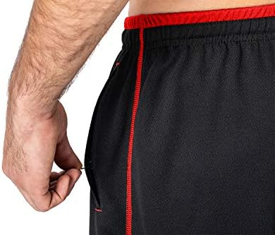 מכנסי טרנינג קלים של Magnivit גברים רופפים מתאימים מכנסיים אתלטים תחתונים פתוחים עם כיסי רוכסן