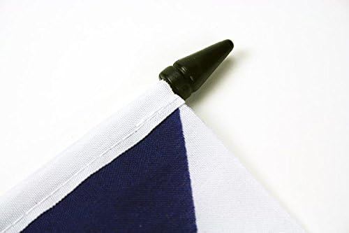 דגל AZ הונדורס דגל שולחן 5 '' x 8 '' - דגל שולחן הונדורן 21 x 14 סמ - מקל פלסטיק שחור ובסיס