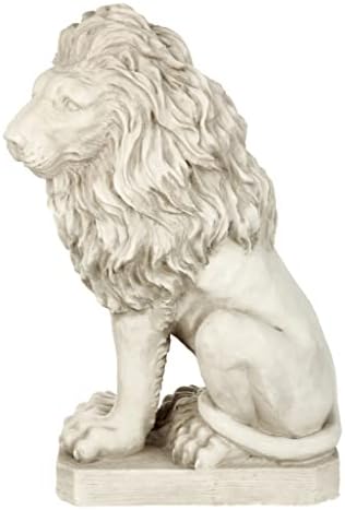 תכנן טוסקנו SH4210 Mansfield Manor Lion Sentinel פסל בעלי חיים: מבט שמאלה, 21 אינץ ', רווק