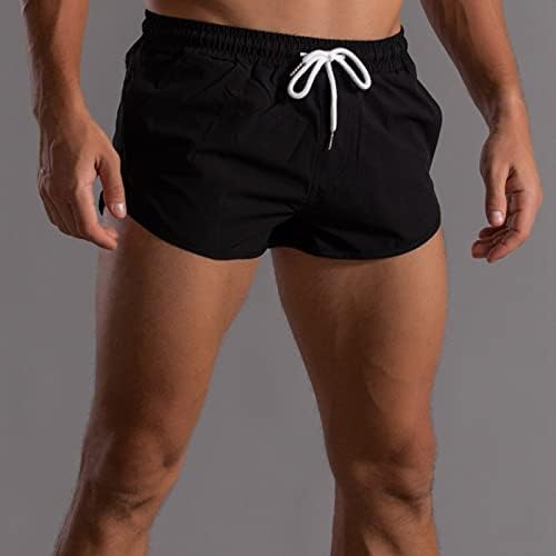 גזעי שחייה של ZHDD לגברים, קיץ 3 אינץ 'מכנסי חוף קצרים מהיר יבש יבש בגד ים מכנסיים נמתחים נופשים