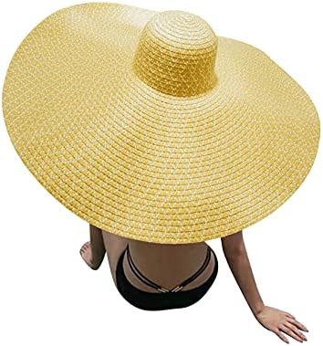 נשים קש שמש כובעי גדול ברים מוצק מתקפל תקליטונים גדול חוף כובעי שמש מגן חיצוני מגן ספורט כובעים