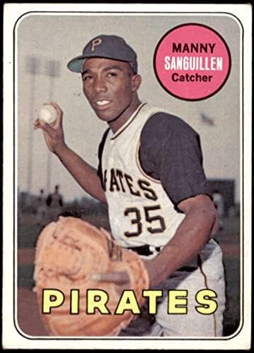 1969 Topps 509 Manny Sanguillen Pittsburgh Pirates VG/EX+ Pirates