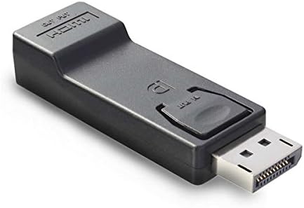 כבלים מקיפים DPM-HDF DisplayPort זכר למתאם נקבה HDMI, שחור
