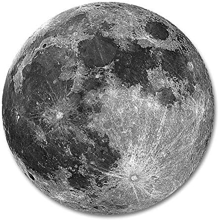 כדור הארץ אפור ירח מותאם אישית משטח עכבר עגול 7.8 על 7.8 אינץ