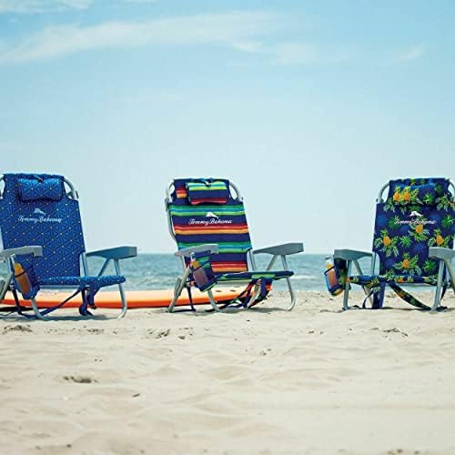 טומי בהאמה חוף הכיסא, אלומיניום, ירוק רצועות