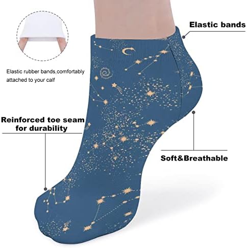 Galaxy Galaxy Constellation חלק חלקה גרבי קרסול גרבי קרסול אתלטים גרביים לא מופע