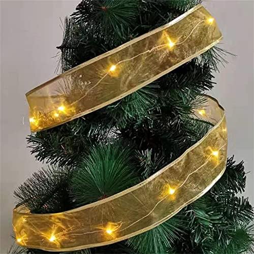 קישוט חג המולד חג המולד מתנה יצירתית למשפחה קישוט לחג המולד אורות סרט LED אורות עץ חג המולד קישוטים