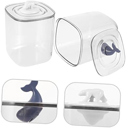 ZERODEKO 6 PCS תיבת אחסון שקופה קופסאות אחסון ברורות מיכלי אמבטיה נוסעים מחזיקי תכשיטים צנצנות אמבט