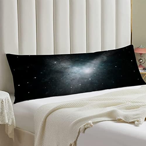כוכבי UTF4C כוכבי הלכת גלקסי גוף כרית גוף כותנה כותנה 20 x 54 מבוגרים רכים עם כרית רוכסן מכונת ציפית כרית מיטה ארוכה לנשים בהריון ספה