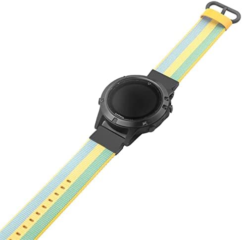 Fehauk 22 ממ ניילון Watchband עבור Garmin Fenix ​​6 6x Pro Wrist Strap Fenix ​​5 5plus 935 S60 Quatix5 שחרור מהיר אביזר Smartwatch