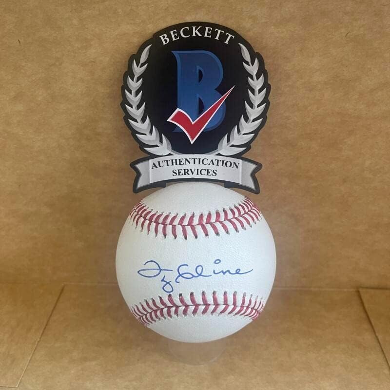 Ty Cline Reds/Expos/Goants חתום על חתימה M.L.Baseball Beckett מאומת