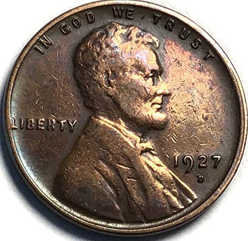 1927 D Lincoln Weat Cent Penny Mint Mint בסדר מאוד